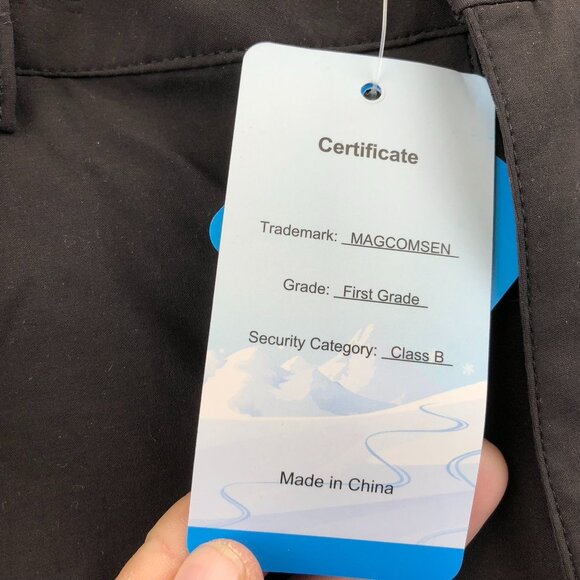 NWT Magco Msen Womens Cargo Pants Small Black Outdoors Capri Elastic Waist Casua - Picture 9 of 13